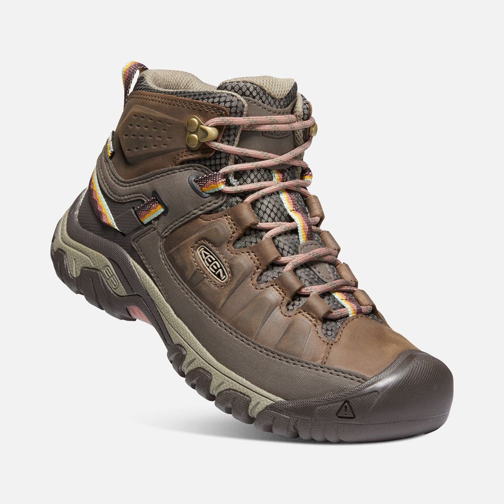 Bottes de Randonnée Keen Femme Marron | Targhee Iii Waterproof Mid | RUIZT-0257